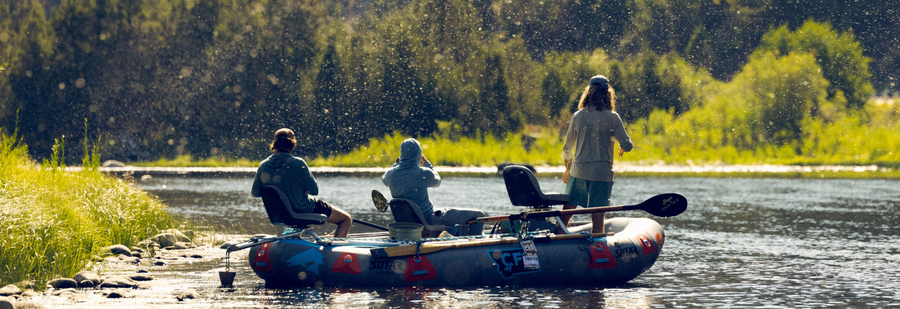 Group on a fishing trip in Montana