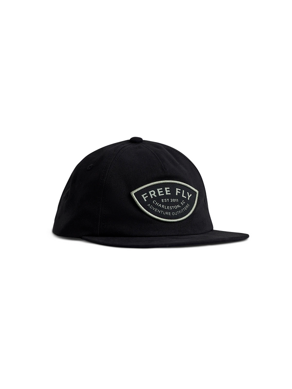 Vintage Outfitters Flat Brim Hat - Black