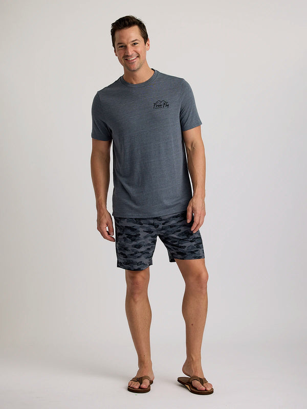 Men's Active Breeze Short Lined – 7" - Seasmoke Camo Black