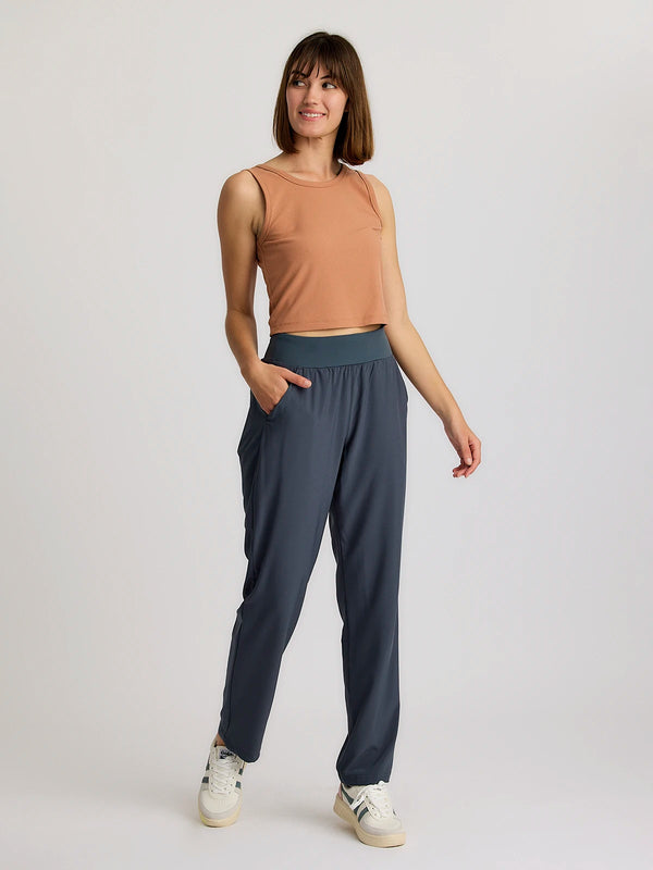 Women's Ribbed Bamboo Tank - Canyon Clay