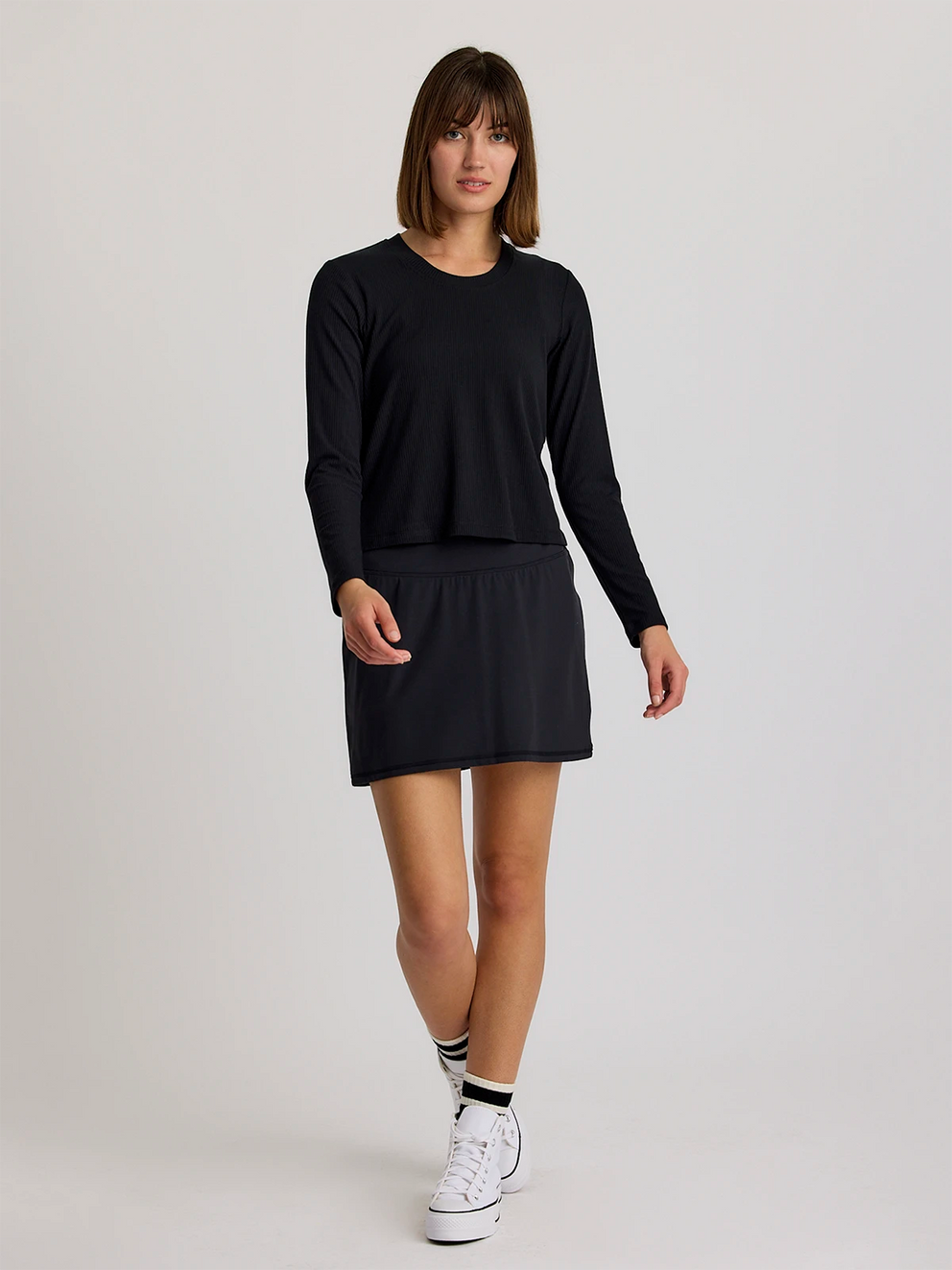 Women's Ribbed Bamboo Long Sleeve - Black