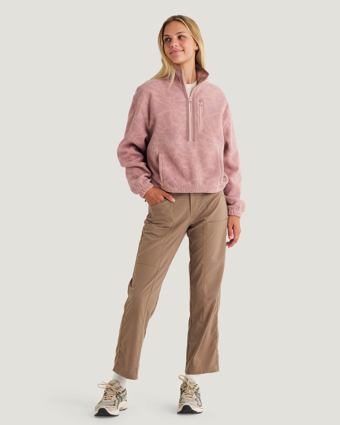 Women's Ashridge Fleece Half Zip - Cosmic Bloom Plum