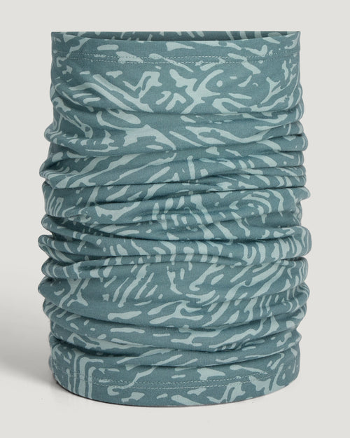 Bamboo Lightweight Sun Mask - Tidal Flow Print Stormy Sea