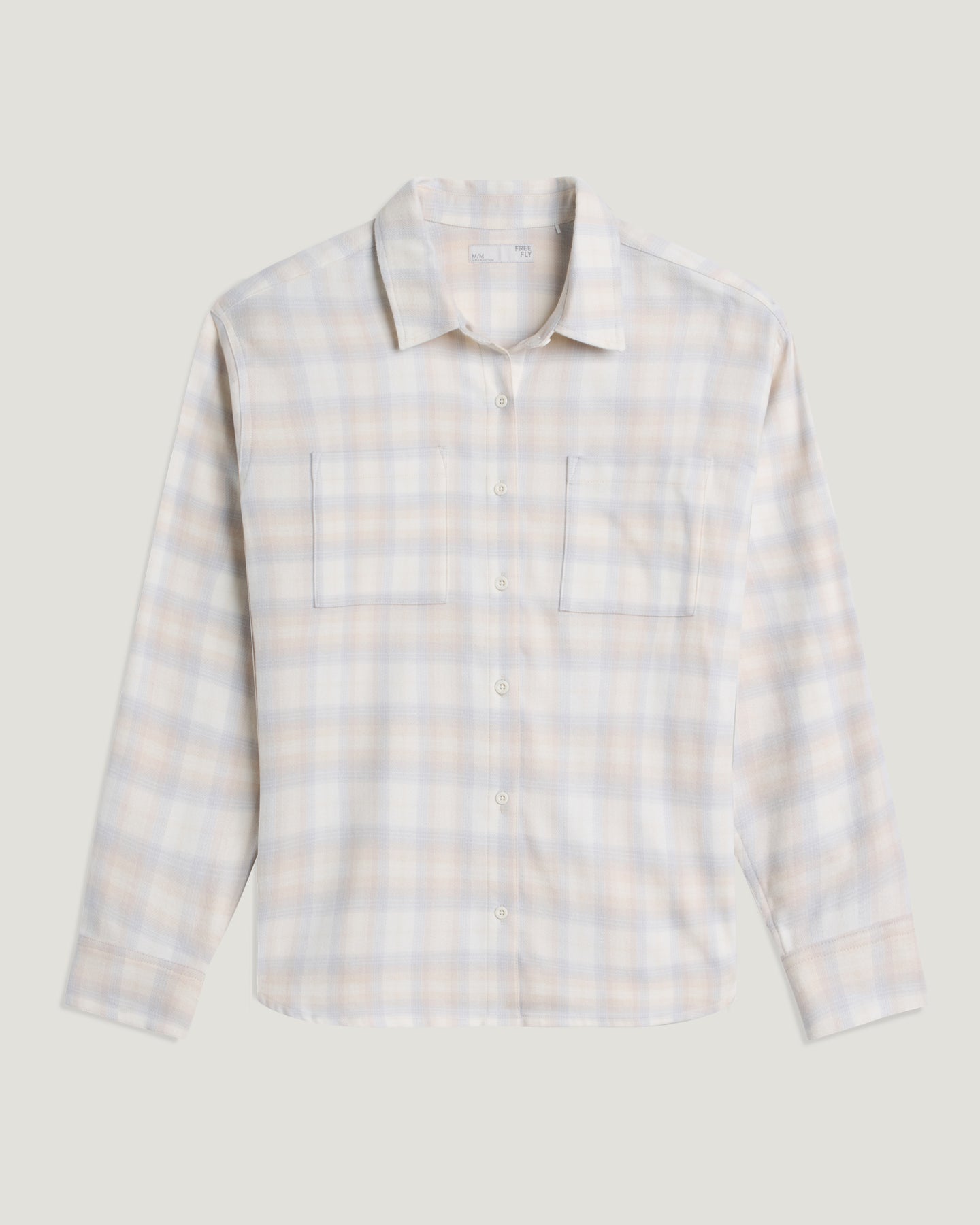 Women's Seawool Oversized Flannel - Plaid Sea Salt