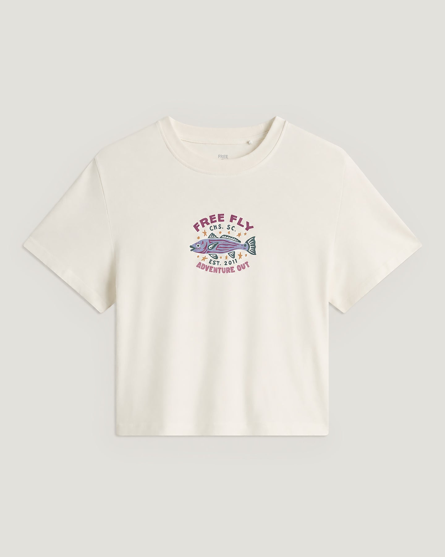 Women's Fish Camp Tee - Bone
