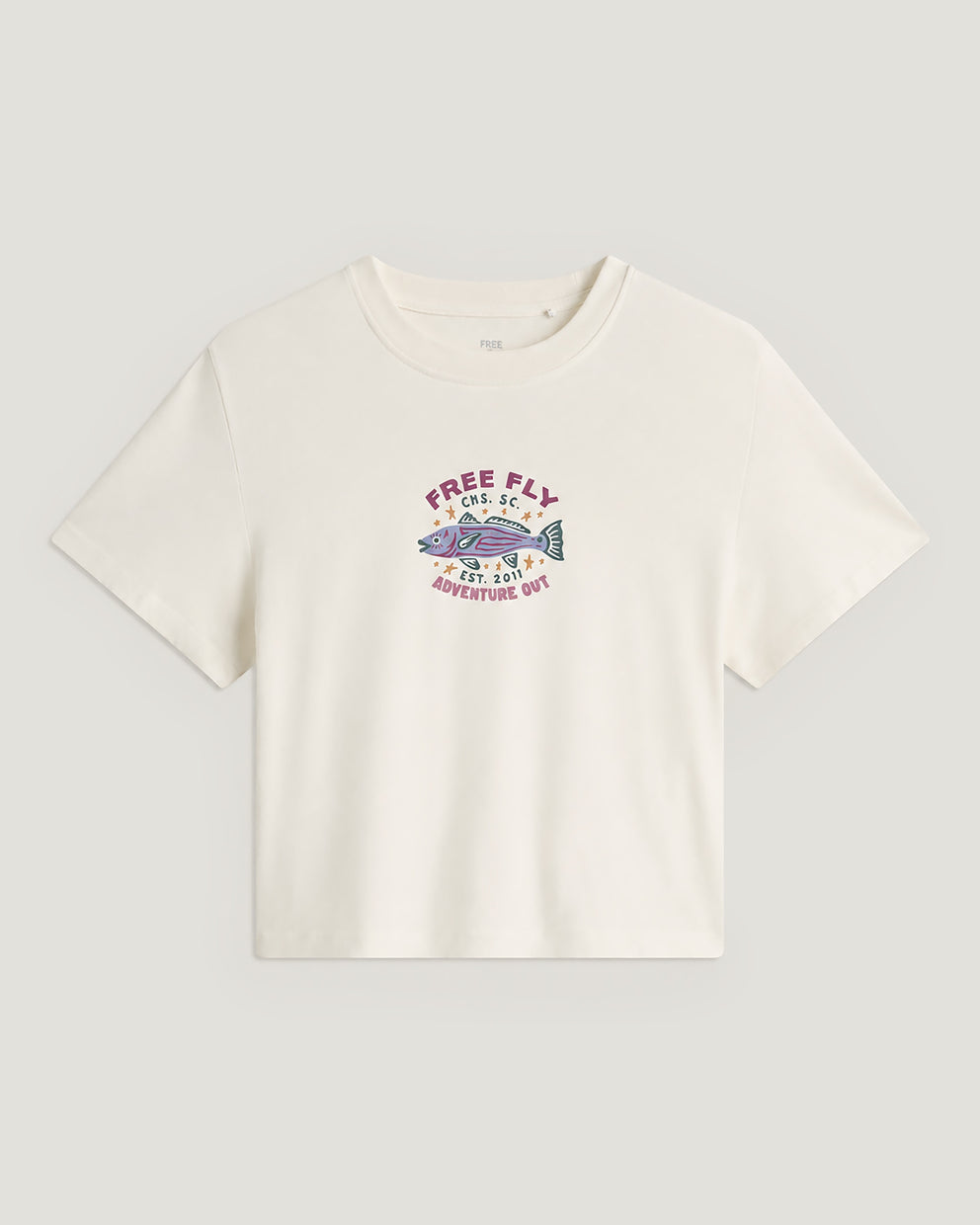 Women's Fish Camp Tee - Bone