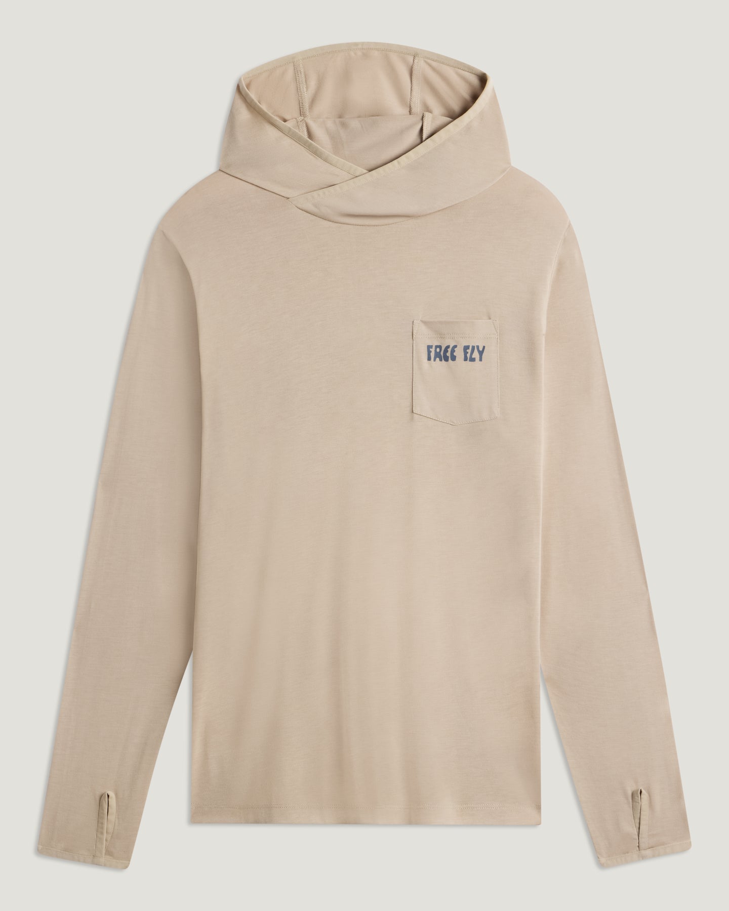 Men's Bamboo Lightweight Graphic Hoodie - Ready To Roll Desert Tan