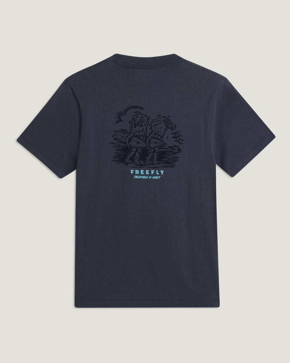 Strange Birds Relaxed Tee - Anthracite