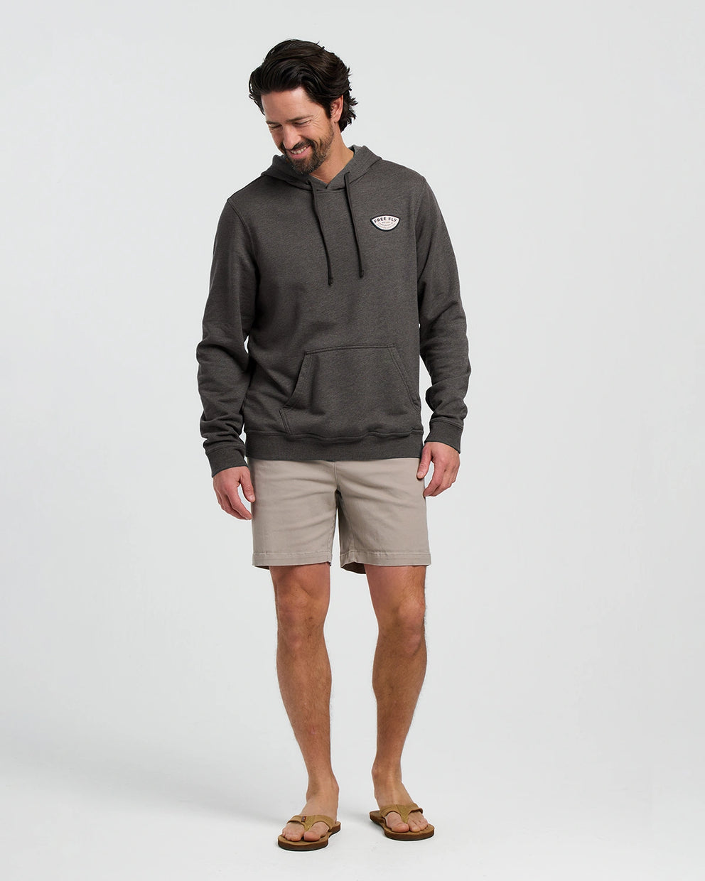 Vintage Outfitters Fleece Hoodie - Heather Black Sand