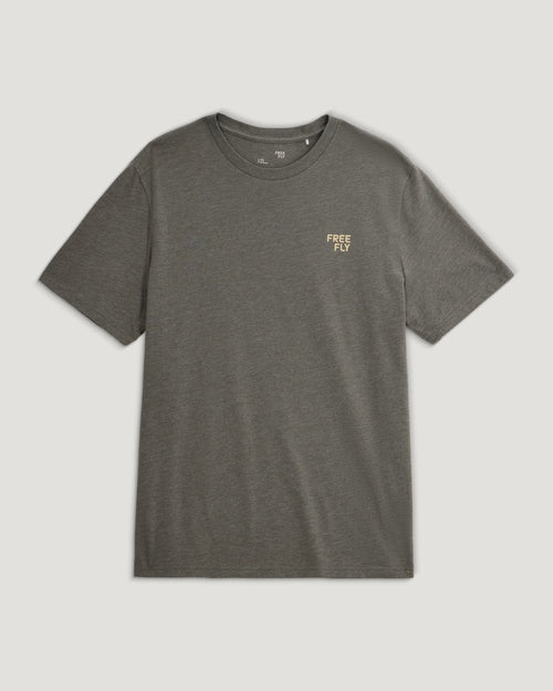 Brand Flag Tee - Heather Fatigue