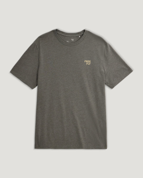 Brand Flag Tee - Heather Fatigue