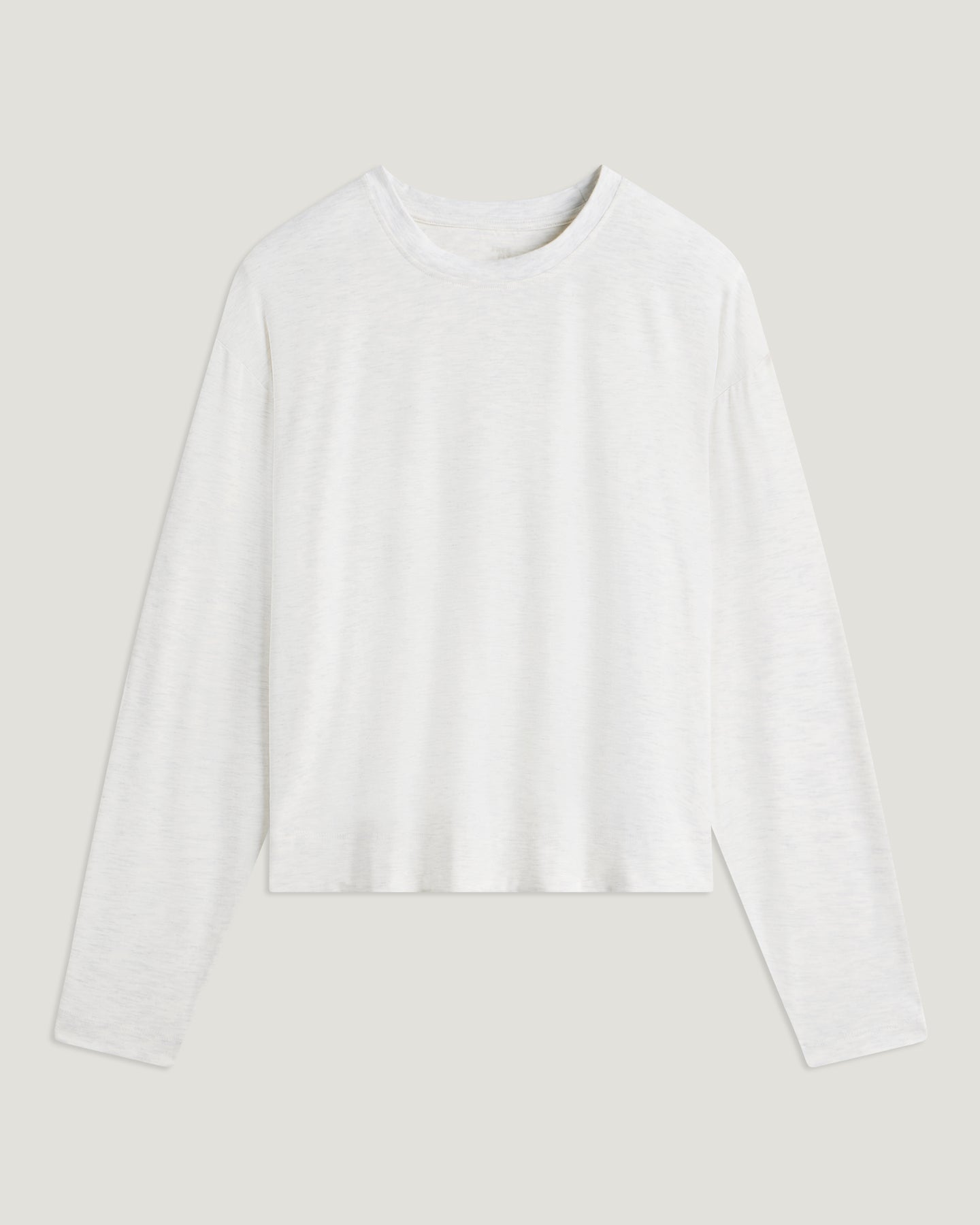 Women's Bamboo Shade Crossover Long Sleeve - Off White Heather