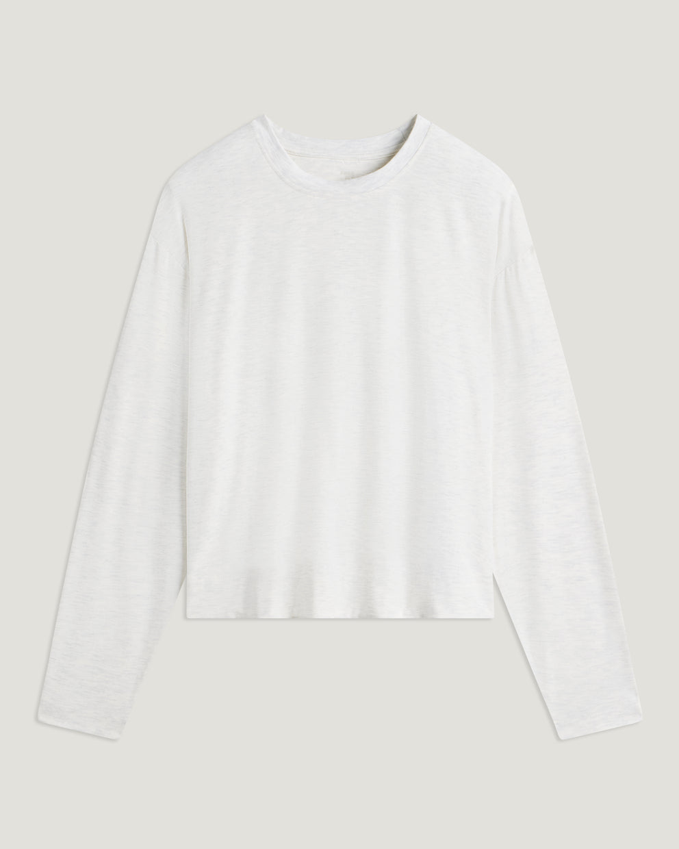 Women's Bamboo Shade Crossover Long Sleeve - Off White Heather