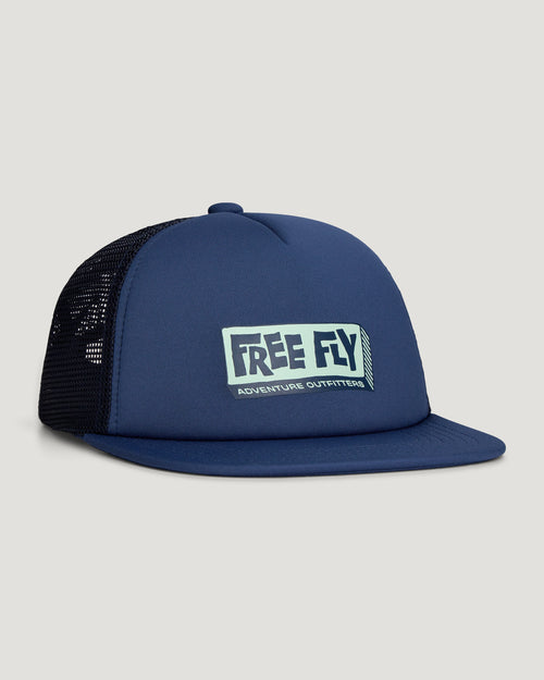 Toddler Tiki Foam Trucker Hat - Pacific Blue