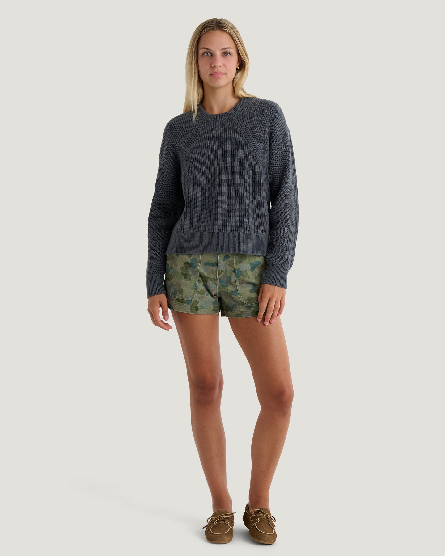 Women's Coastloom Crew Sweater - Storm Cloud
