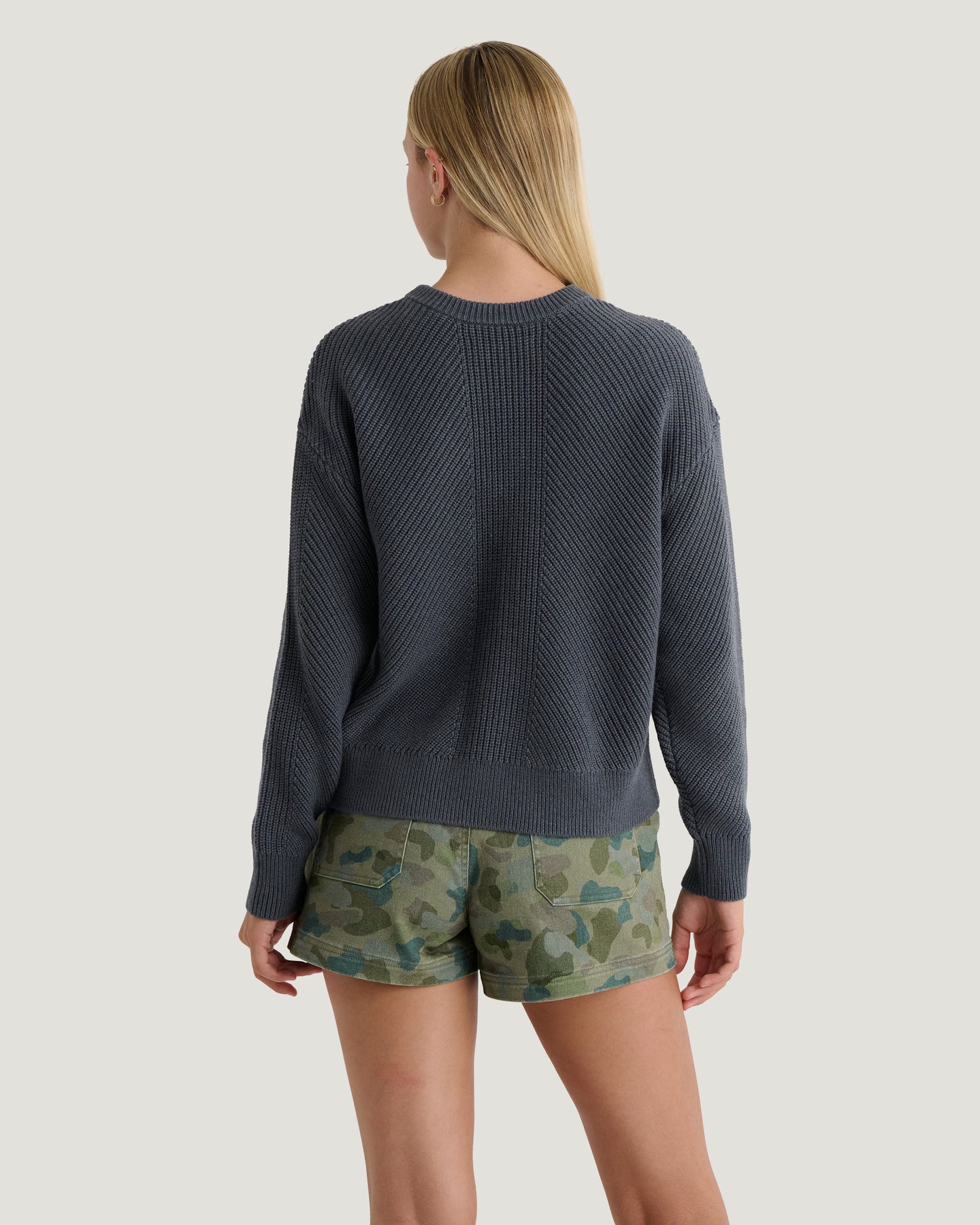 Women's Coastloom Crew Sweater - Storm Cloud