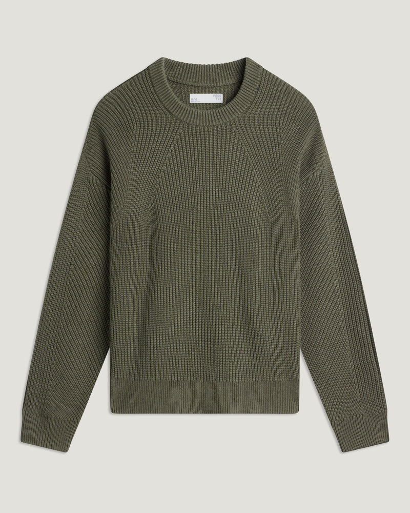 Women's Coastloom Crew Sweater - Smokey Olive