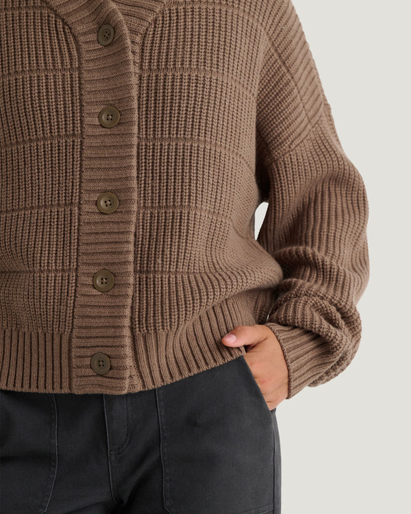 Women's Coastloom Cardigan Sweater - Fossil