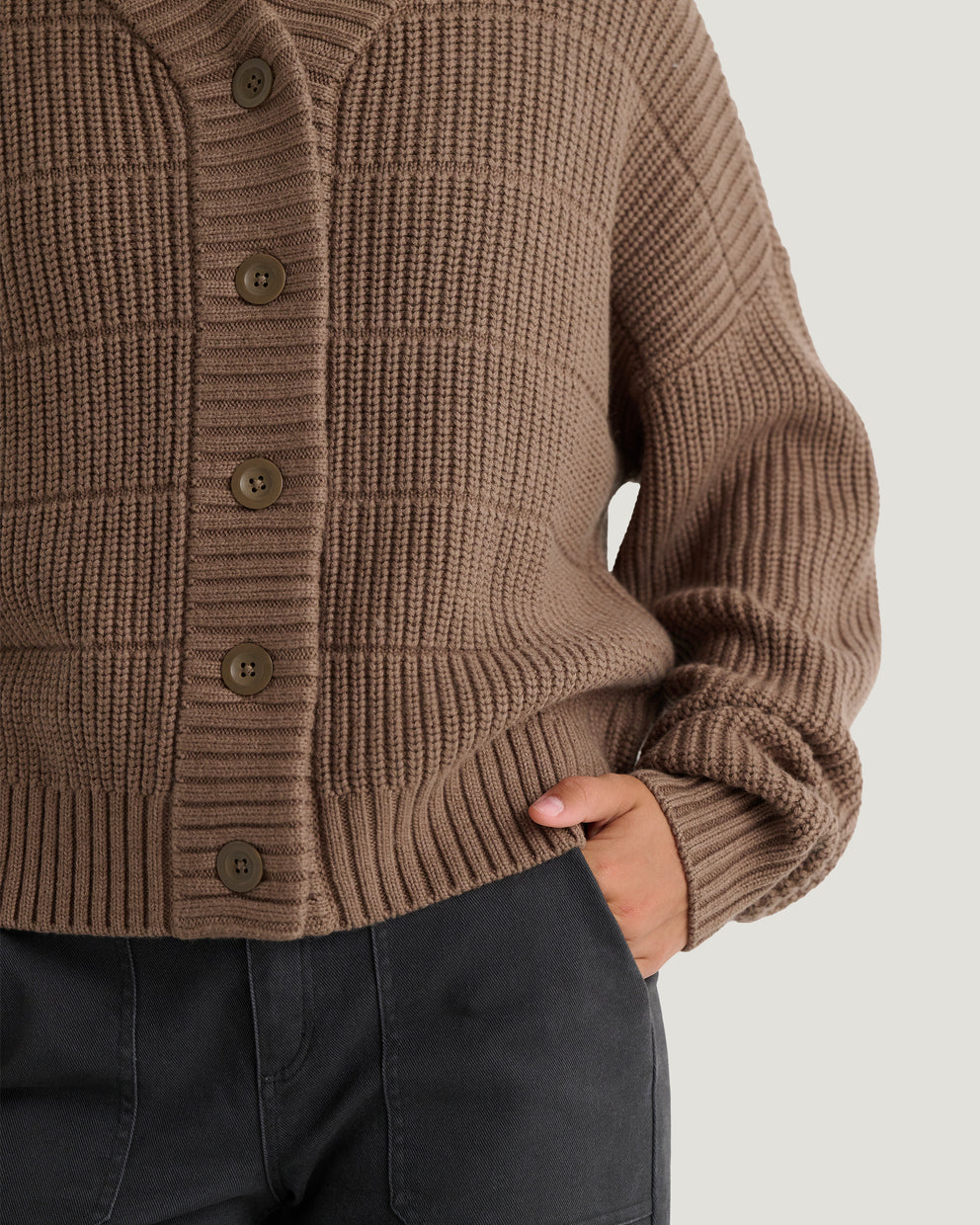 Women's Coastloom Cardigan Sweater - Fossil