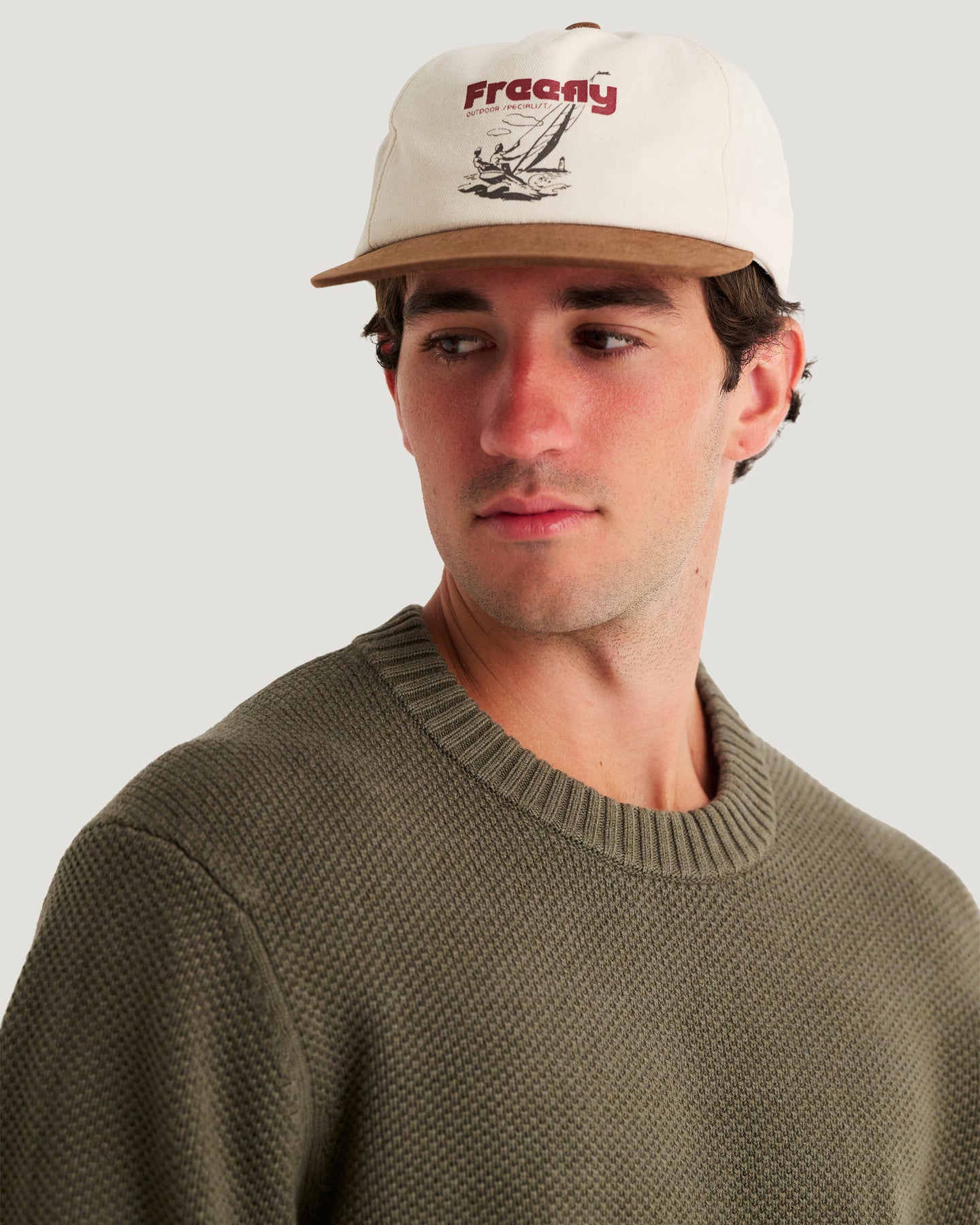 Men's Coastloom Crew Sweater - Smokey Olive