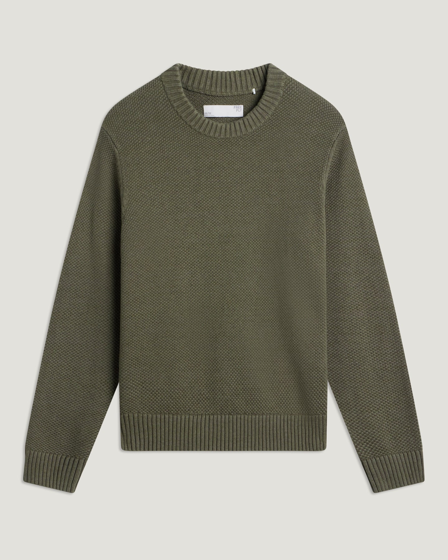 Men's Coastloom Crew Sweater - Smokey Olive