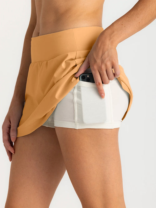 Women's Bamboo-Lined Active Breeze Skort – 13" - Sand Dune