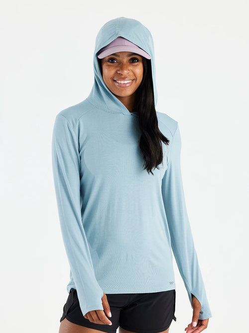 Women's Bamboo Shade Hoodie II - Ocean Mist