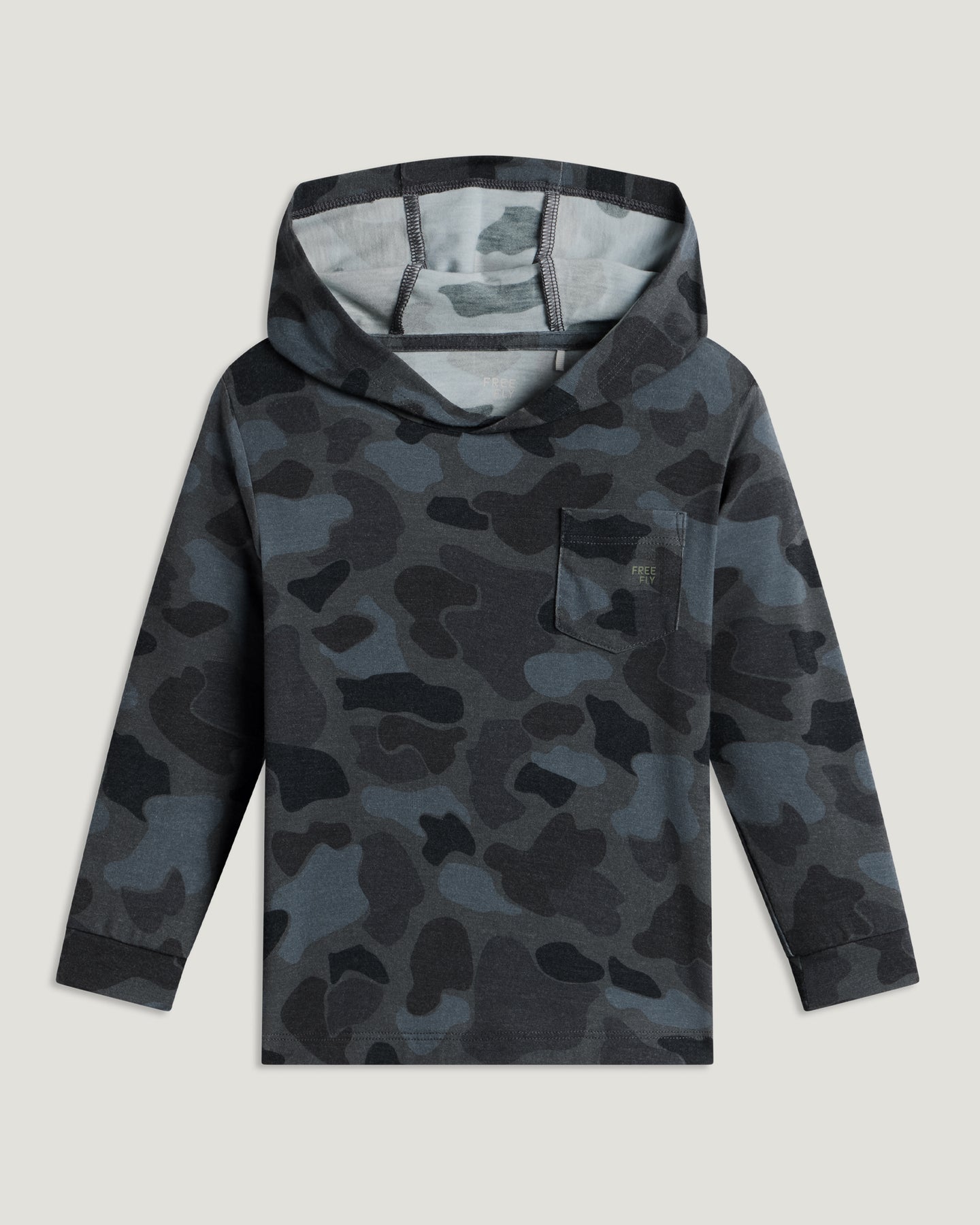 Toddler Bamboo Shade Hoodie - Vintage Camo Black