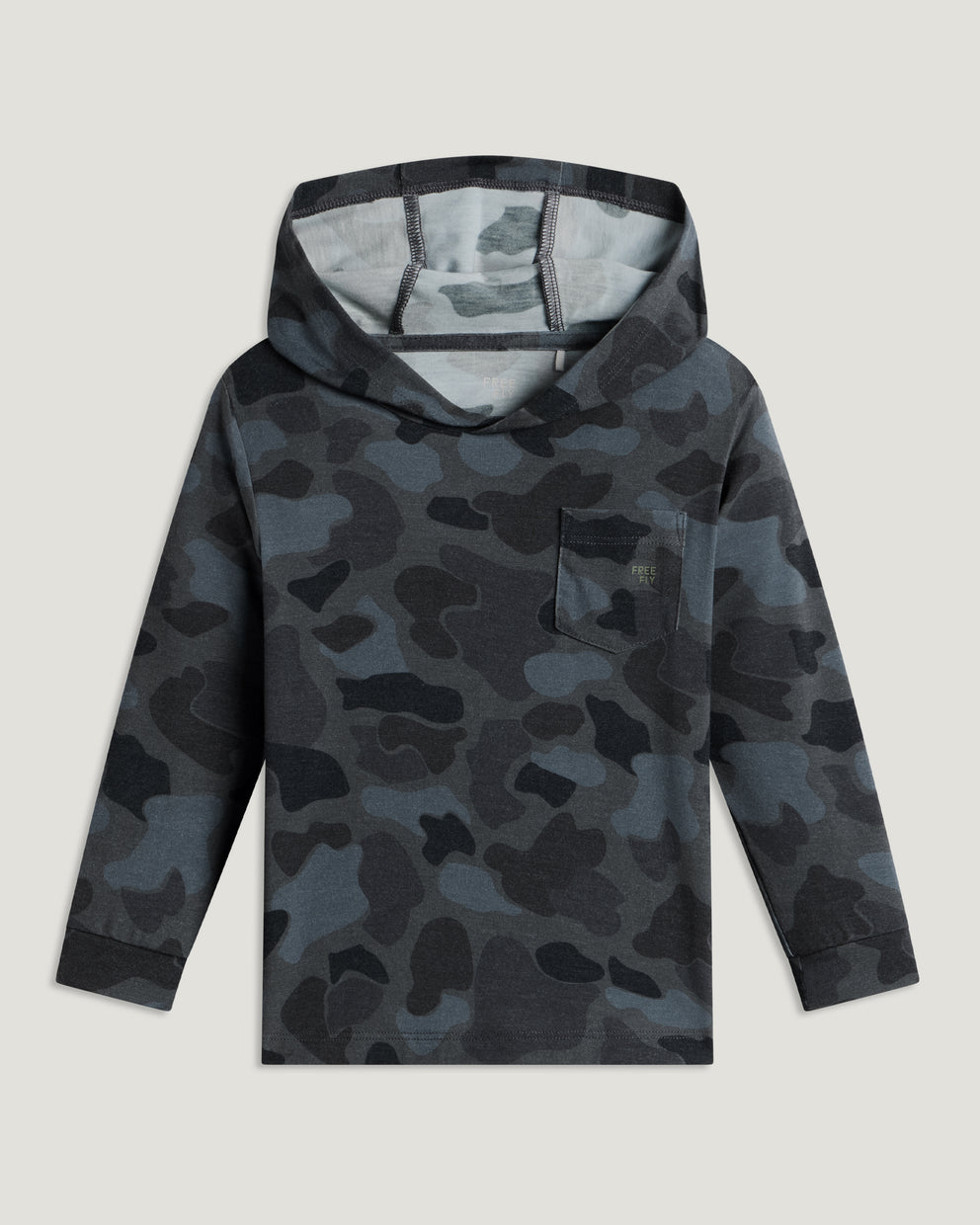 Toddler Bamboo Shade Hoodie - Vintage Camo Black