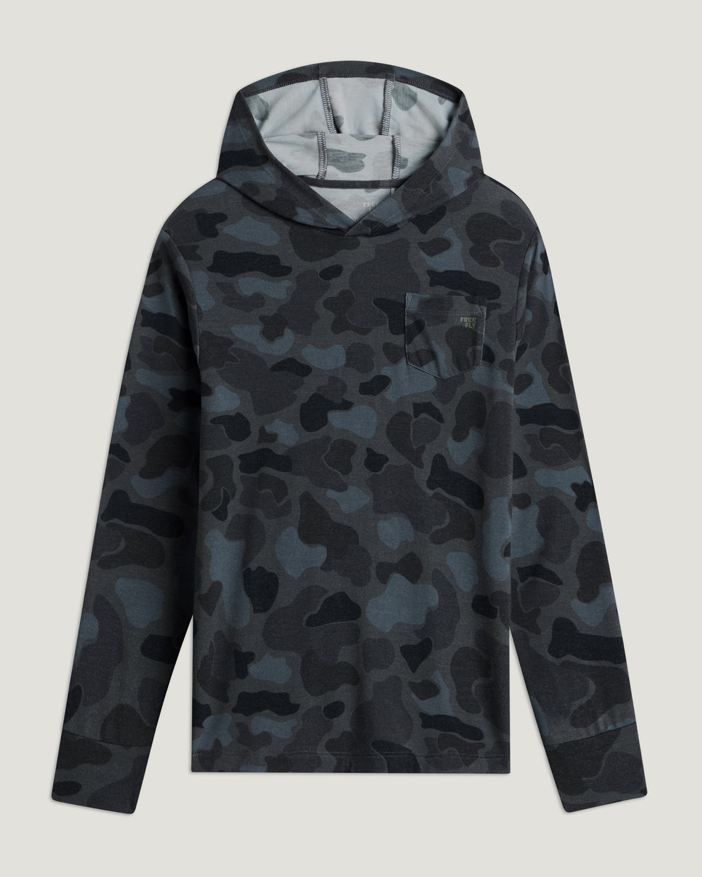 Youth Bamboo Shade Hoodie - Vintage Camo Black
