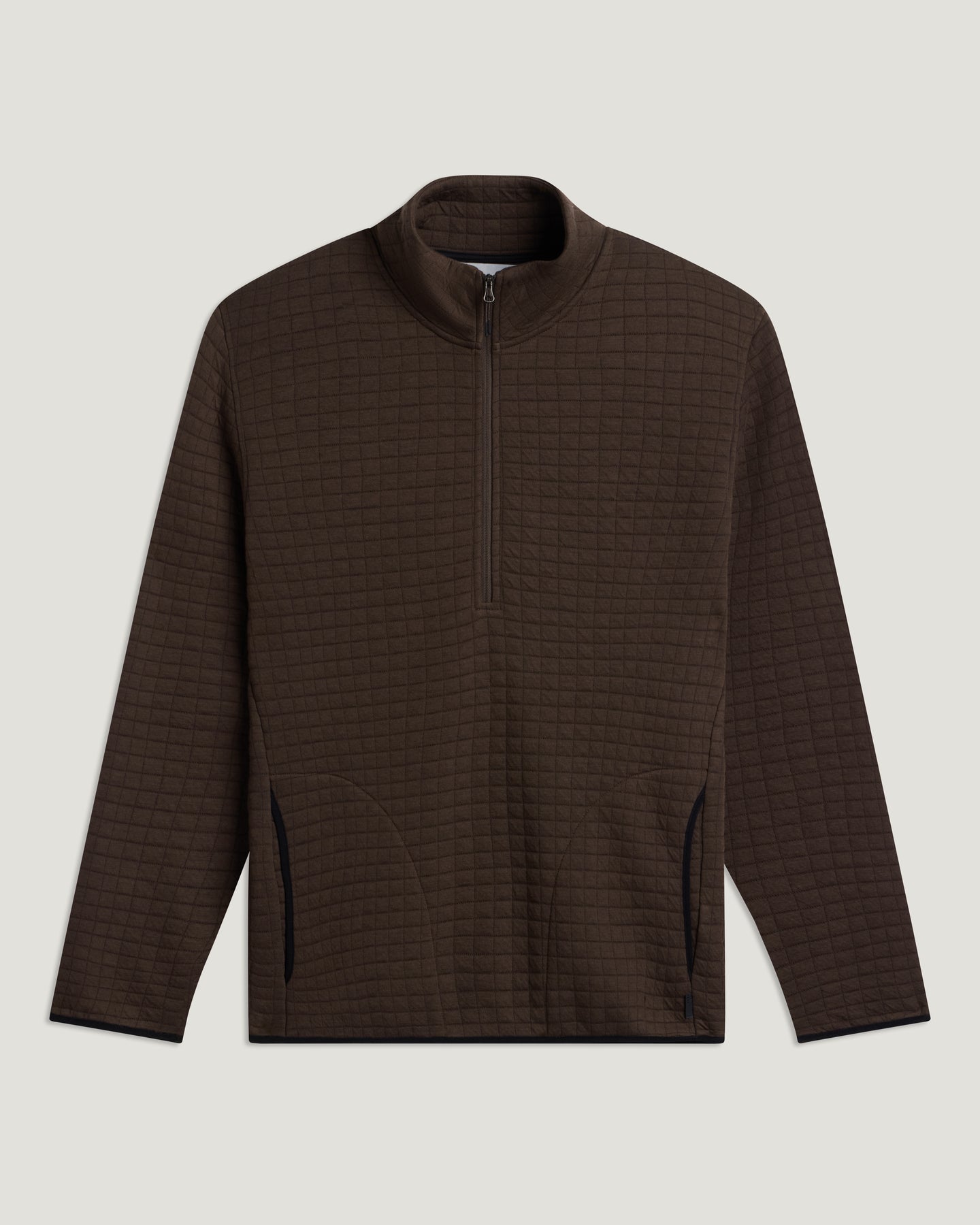 Men's Downvalley Quarter Zip - Heather Dark Brown