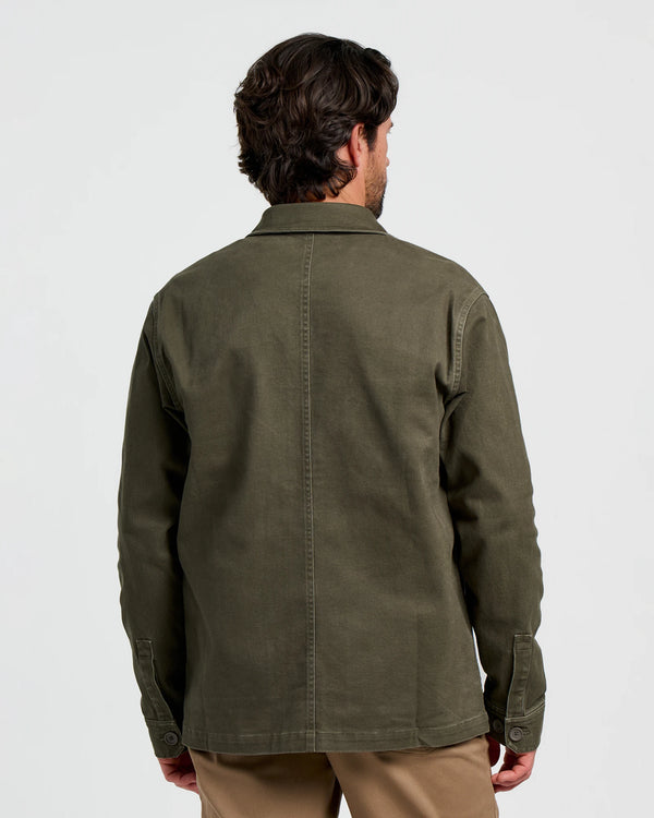 Men's Folly Twill Chore Coat - Dark Forest