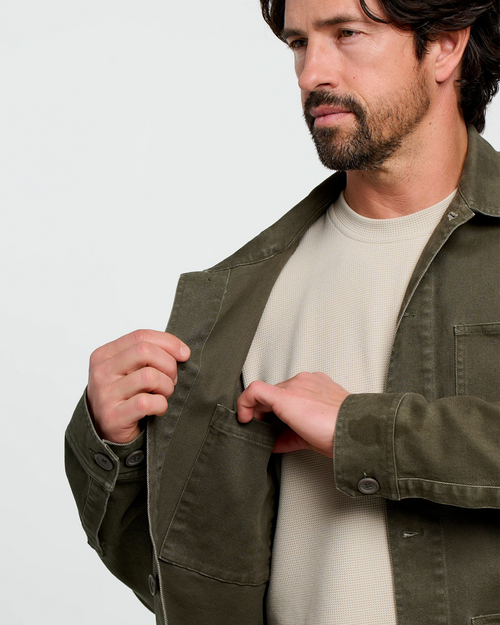 Men's Folly Twill Chore Coat - Dark Forest