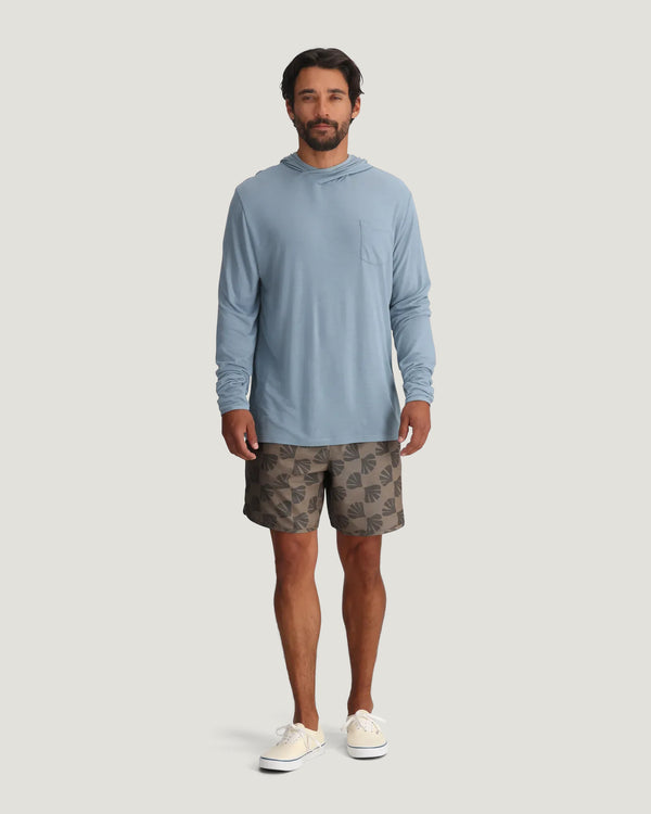 Men's Reverb Short Unlined – 7" - Sea Scallop Print Fossil