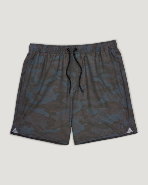Men's Reverb Short Unlined – 7" - Woodland Camo Storm Cloud