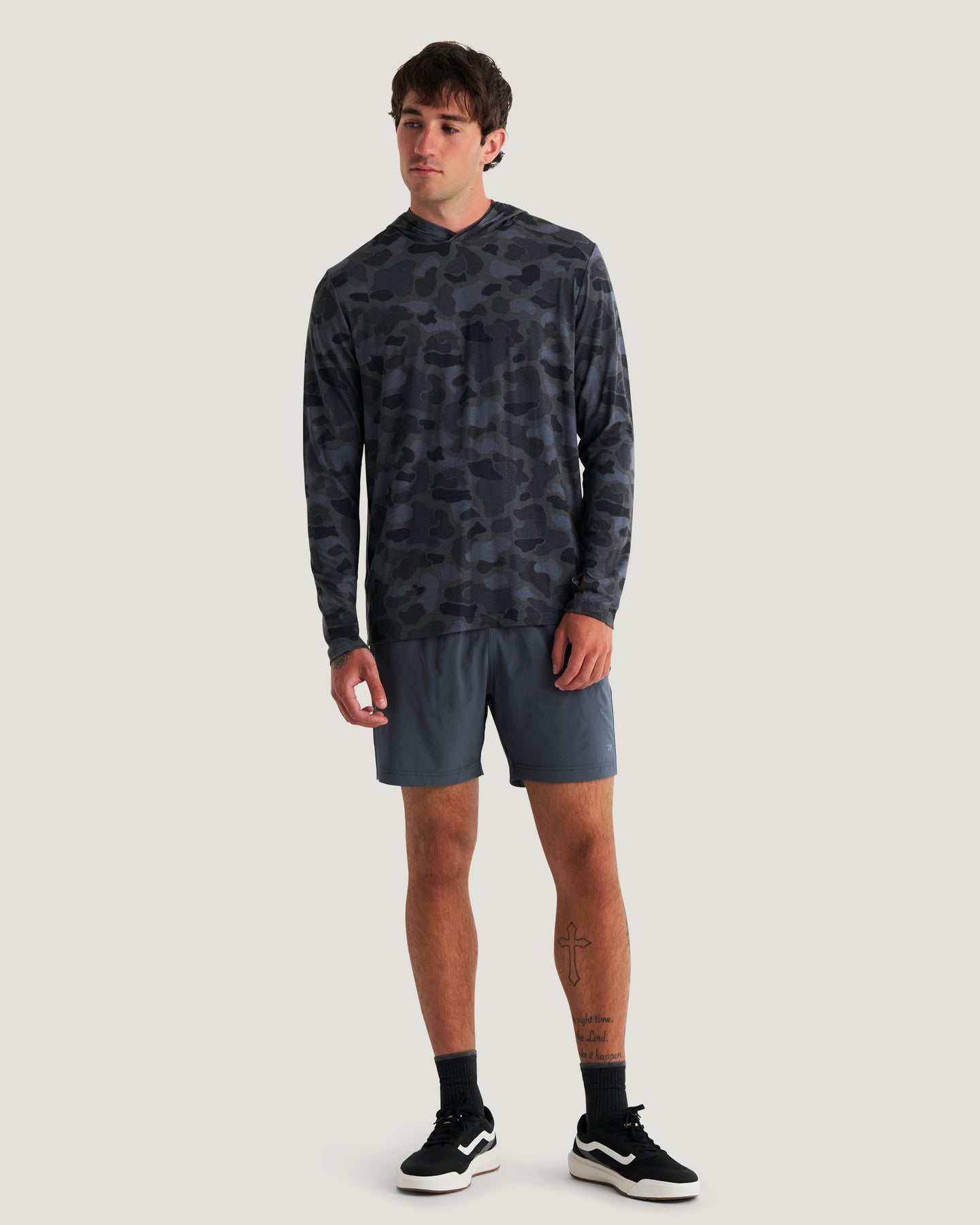 Men's Bamboo Shade Hoodie - Vintage Camo Black