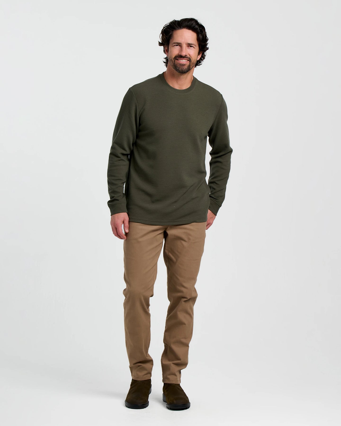 Men's Waffle Crew - Dark Forest