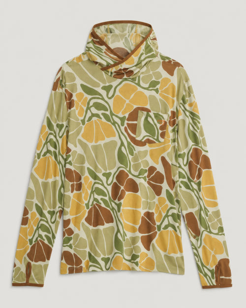 Men's Bamboo Lightweight Hoodie - Floral Camo