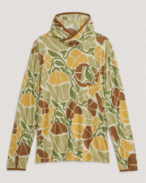 Men's Bamboo Lightweight Hoodie - Floral Camo