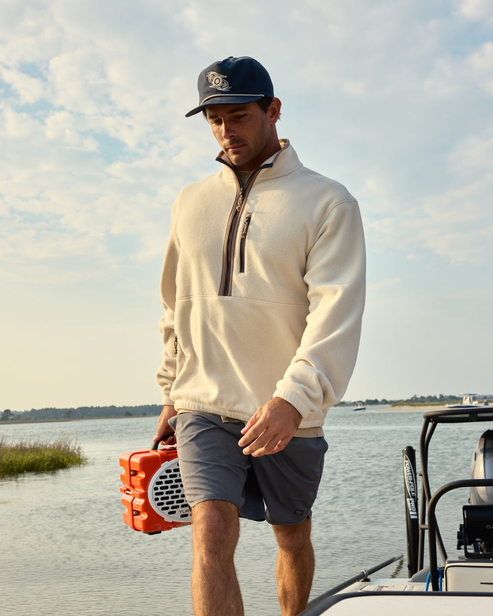 Men's Ashridge Fleece Half Zip - Storm Cloud