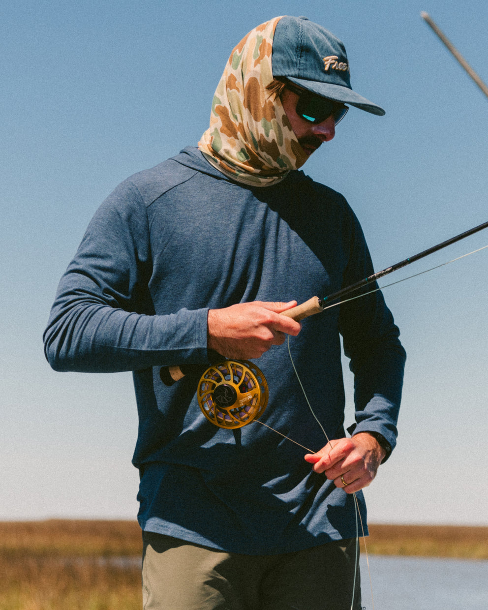 Men's Bamboo Shade Hoodie - Heather True Navy