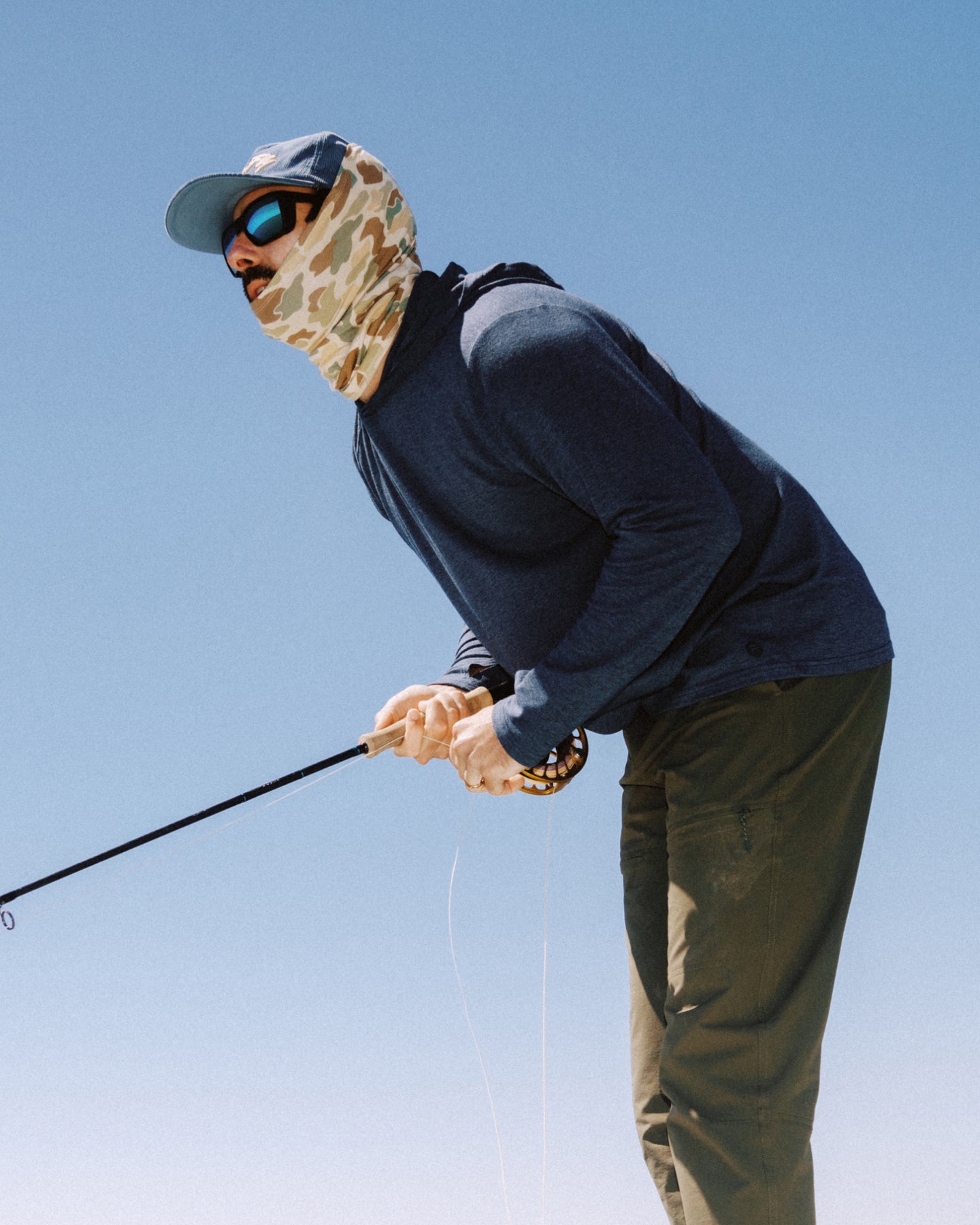 Men's Bamboo Shade Hoodie - Heather True Navy