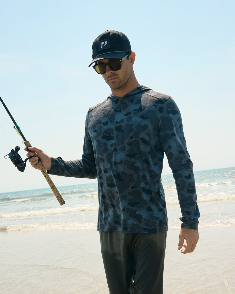 Men's Bamboo Shade Hoodie - Heather True Navy