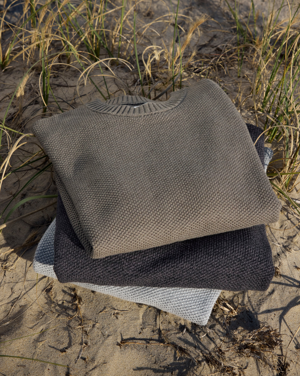 Men's Coastloom Crew Sweater - Smokey Olive