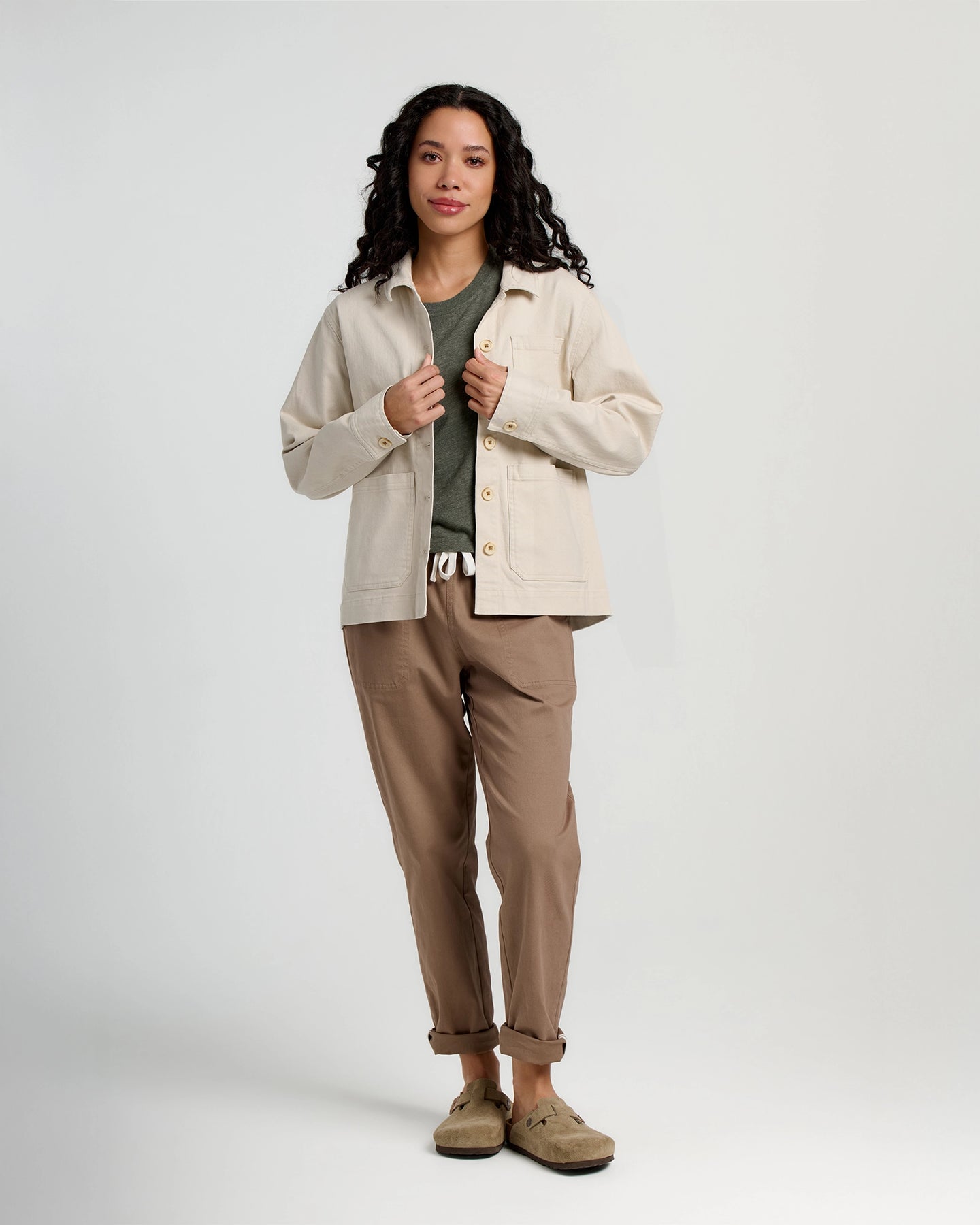 Women's Folly Twill Chore Coat - Stone