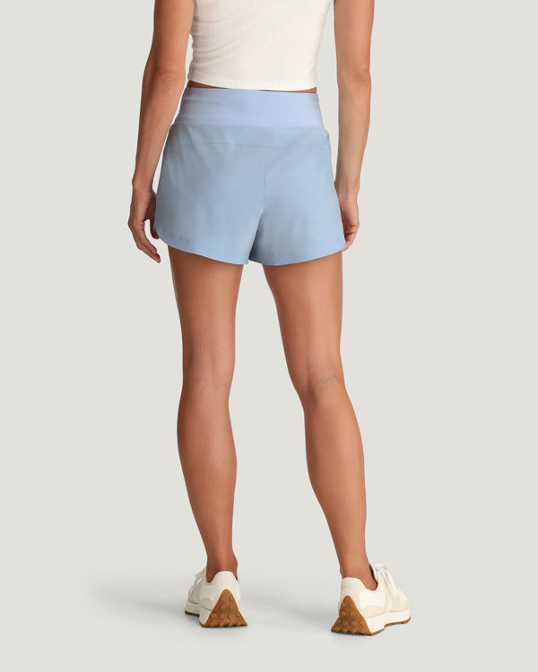 Women's Bamboo-Lined Active Breeze Short – 3" - Clear Sky