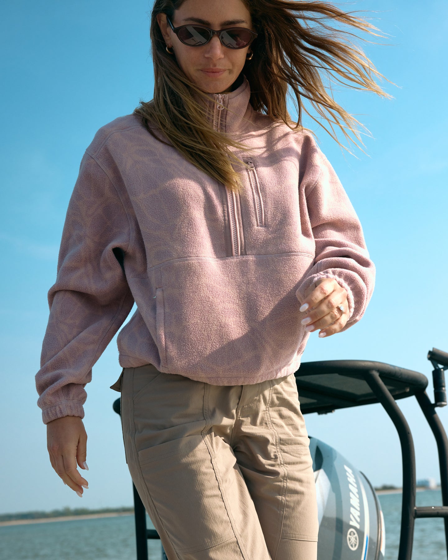 Women's Ashridge Fleece Half Zip - Fossil