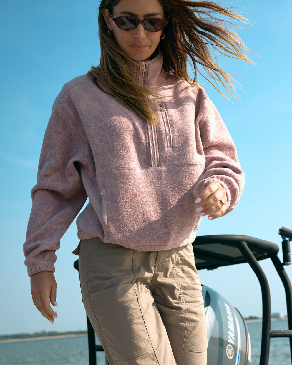 Women's Ashridge Fleece Half Zip - Fossil