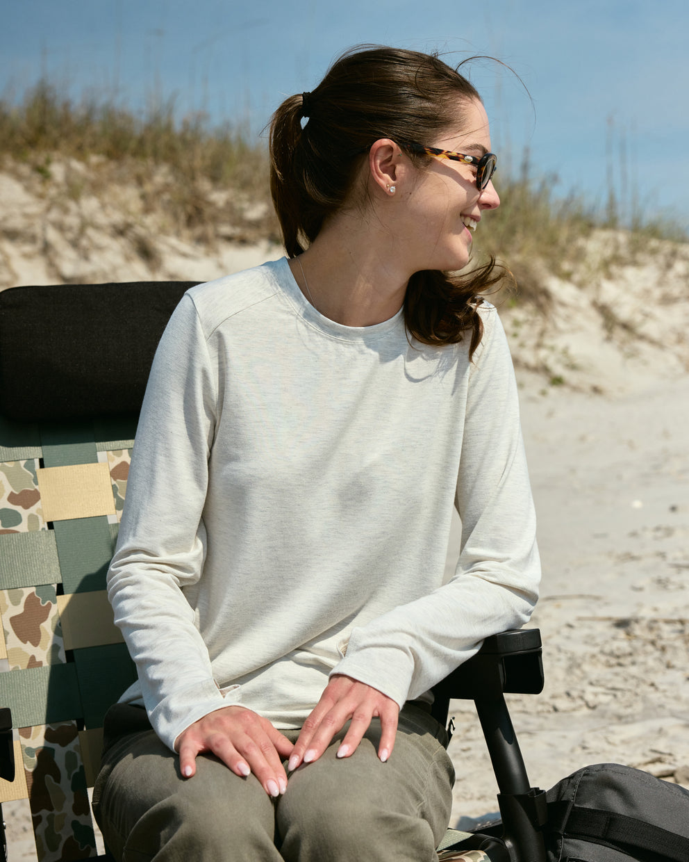 Women's Bamboo Shade Long Sleeve II - Tea