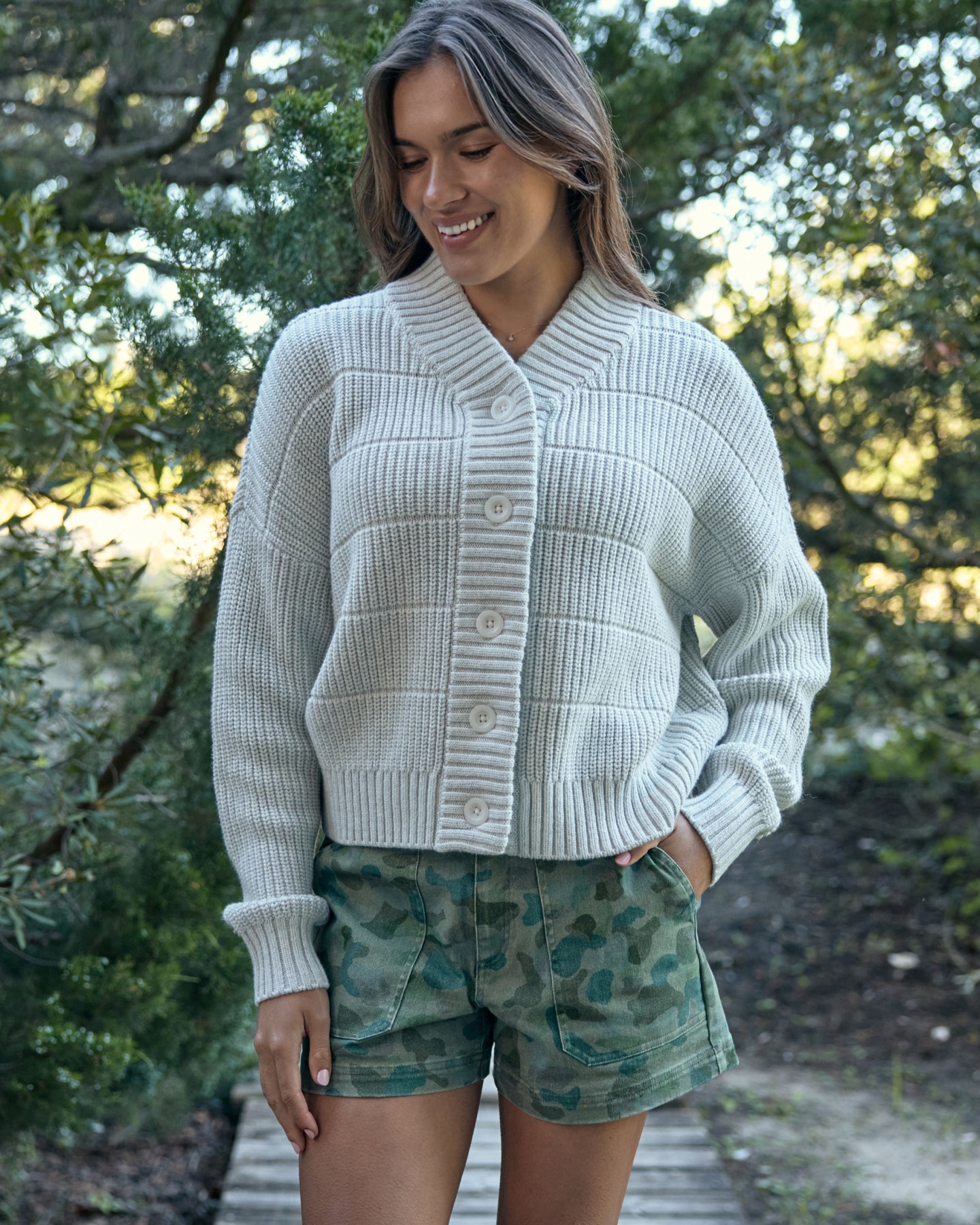 Women's Coastloom Cardigan Sweater - Heather Anthracite